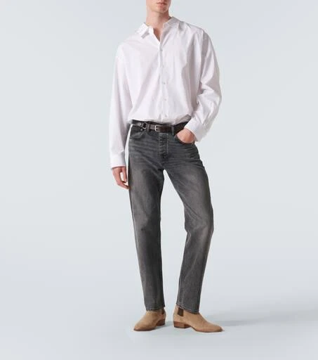 FRAME Mid-rise straight jeans 2