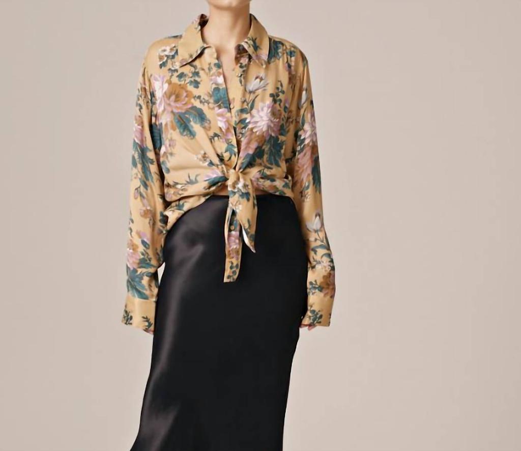 BYTIMO Crepe Satin Shirt