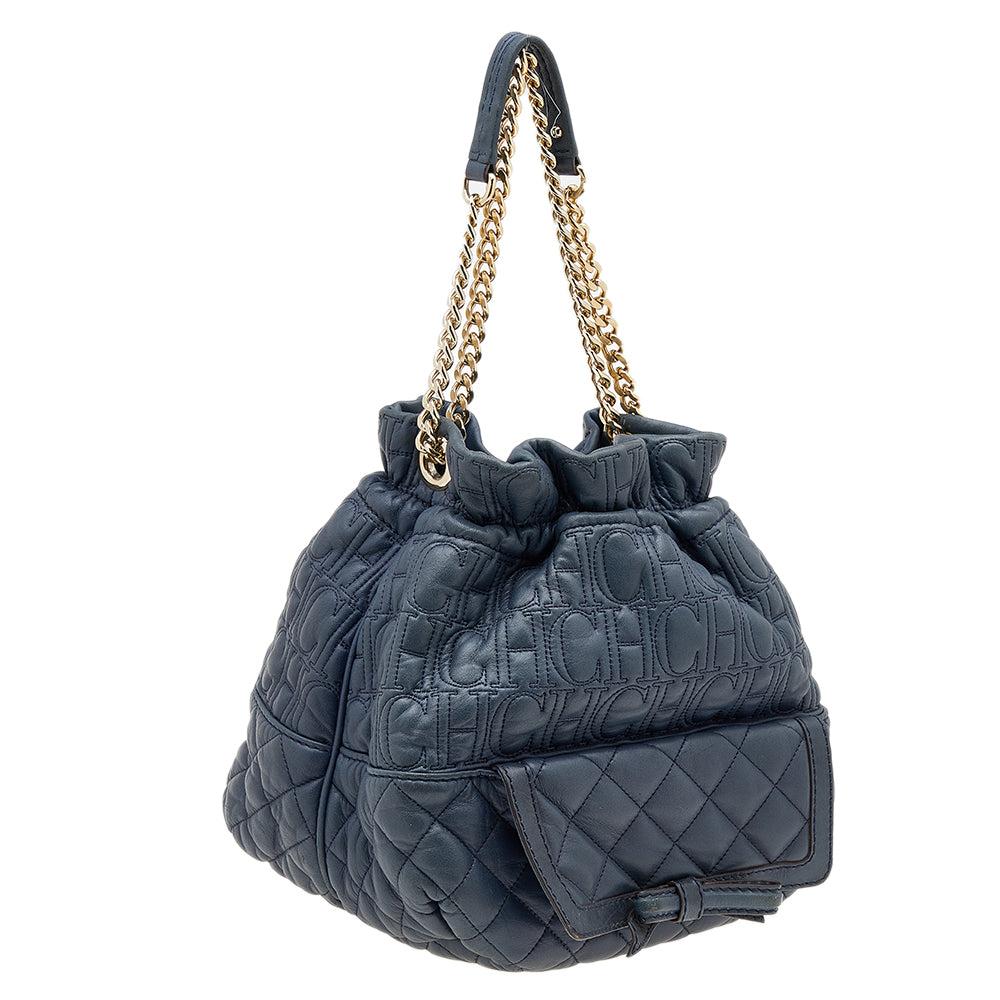 Carolina Herrera Carolina Herrera Quilted Leather Bucket Bag