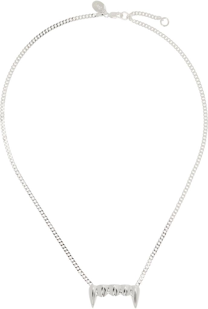 Perks and Mini Silver Fangz Necklace