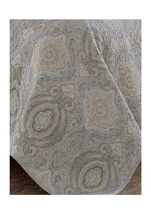 Tommy Bahama Bahama Turtle Cove 3 Piece Paisley Cotton Quilt Set 4