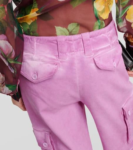Dolce 
Gabbana Mid-rise cotton flared cargo pants 7