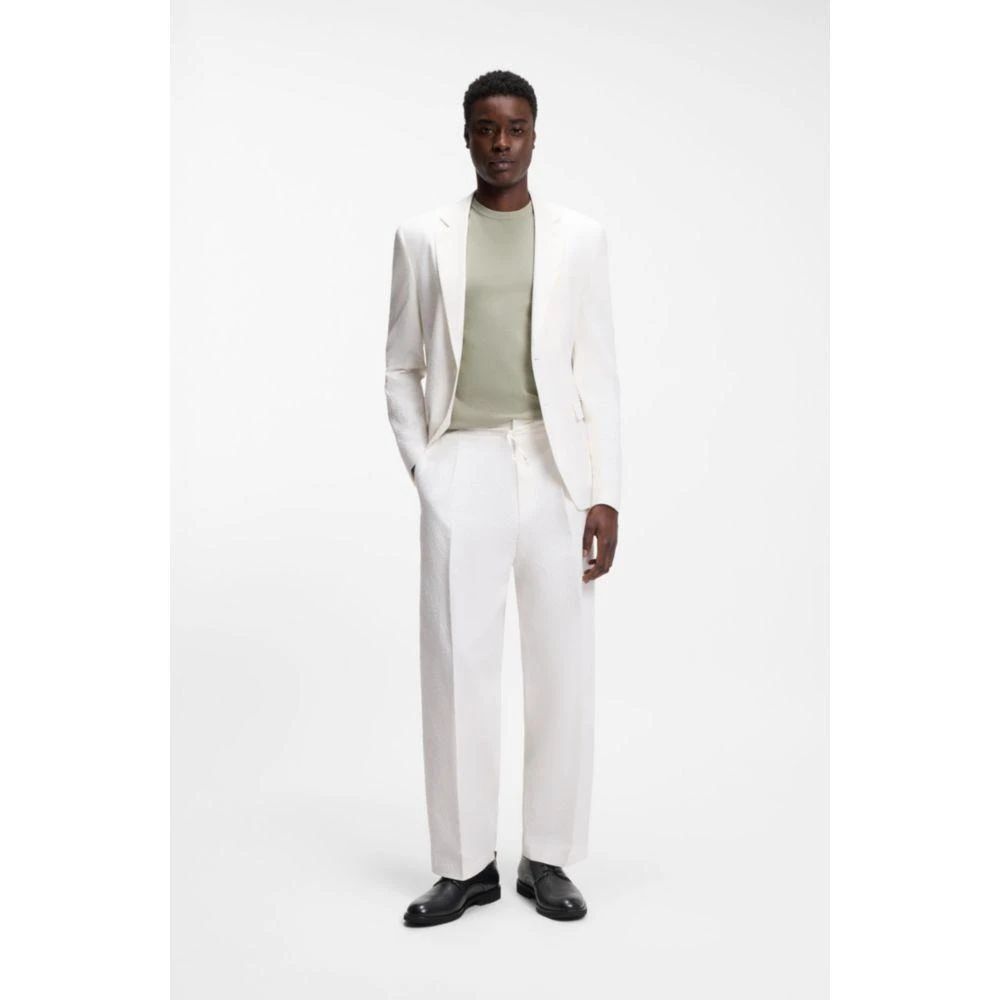 Hugo Boss Embossed-logo Derby shoes in leather 2