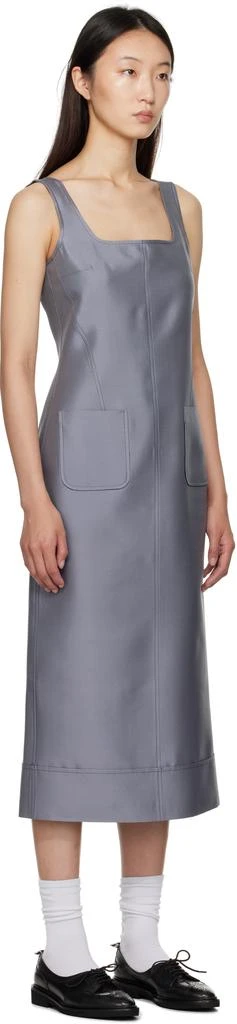 Thom Browne Gray Column Maxi Dress 2