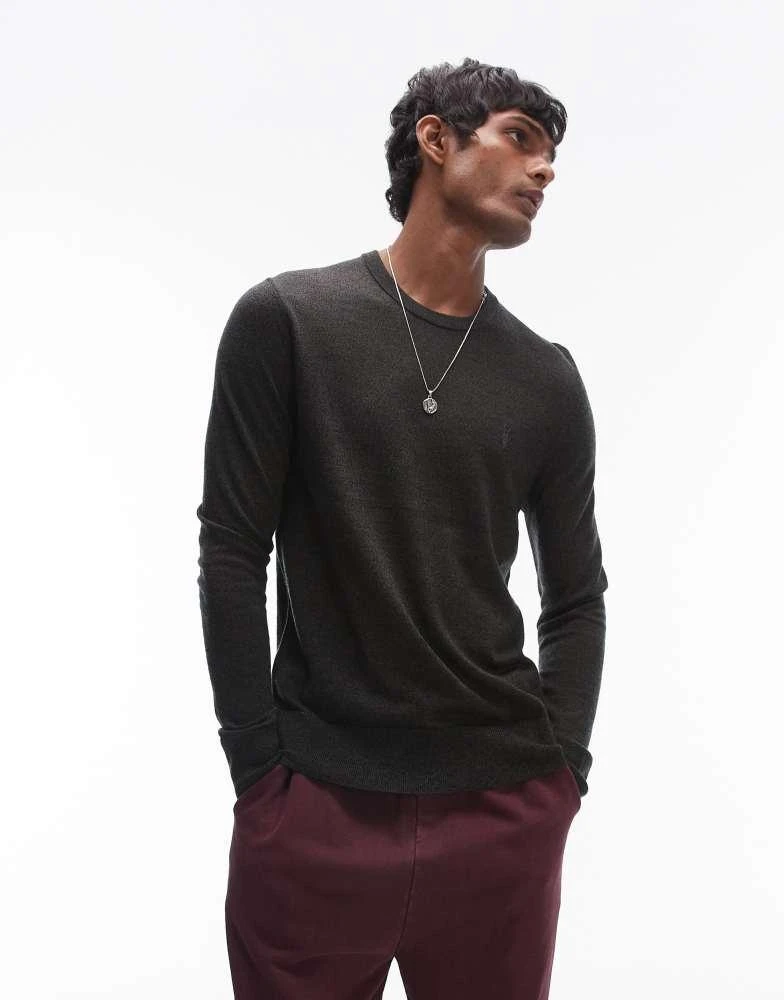 ALL SAINTS AllSaints Mode Merino knit jumper in dark green 1