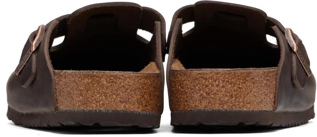 Birkenstock Men\'s Boston Brown Leather Slip-On Loafers-EUC Birkenstock Brown Regular Boston Slip-on Loafers - Business  main image 3