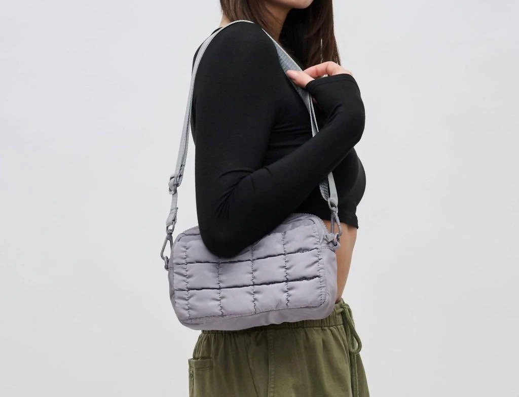 SOL and SELENE Sol And Selene - Women's Quilted Puffer Nylon Crossbody Bag 3
