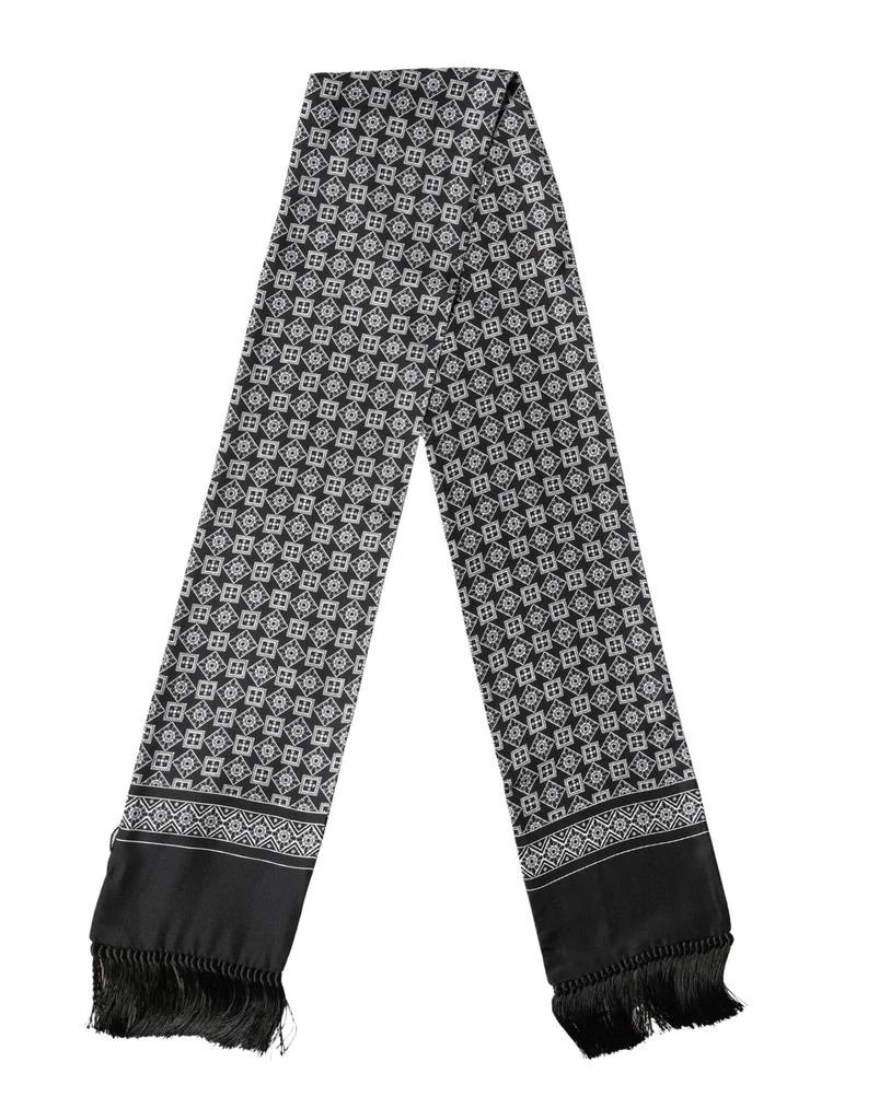 Dolce 
Gabbana Silk Geometric Neck Wrap 142cm X 15cm Men
s Scarf