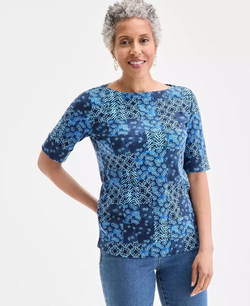 売れ筋商品|||スタイルアンドコー カットソー トップス レディース Women's Smocked Square-Neck Top, Exclusively at Macy's Deep Black Style & Co Women's Smocked Square-Neck Top, Exclusively at