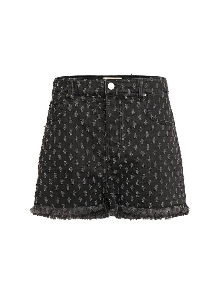 Isabel Marant Lesia Cotton Denim Shorts