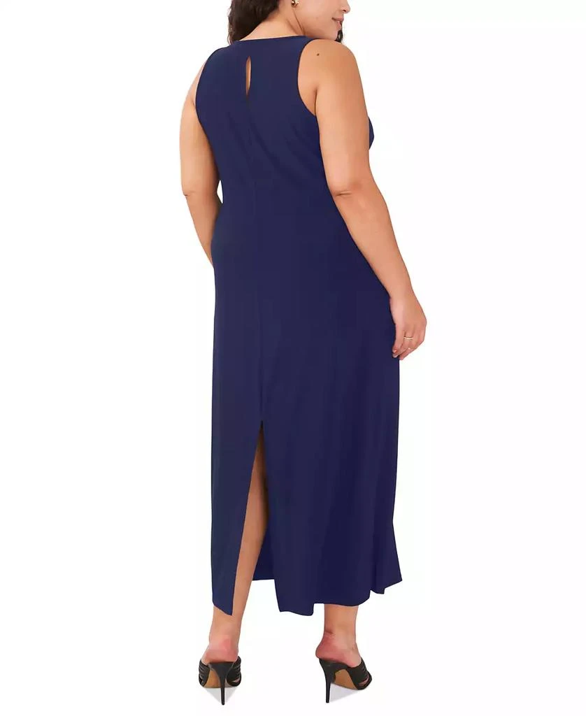 Vince Camuto Plus Size Sleeveless Keyhole-Back Crewneck Maxi Dress 2