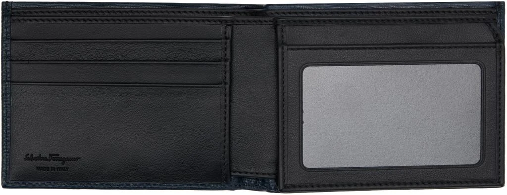 Salvatore Ferragamo Navy Gancini ID Window Wallet 3