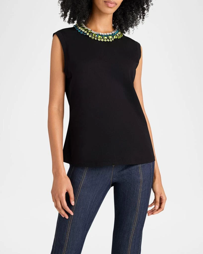Cinq a Sept Blaine Crystal-Embellished Tee 4