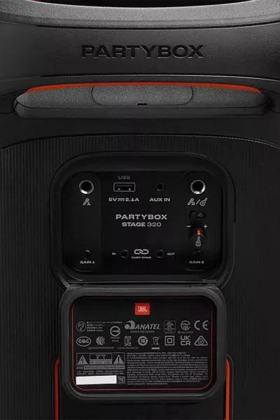 JBL JBL PartyBox Stage 320 Portable Party Speaker with Wheels 5