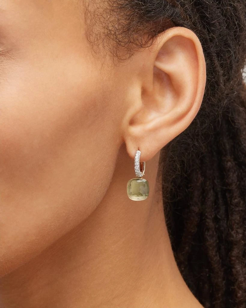 Pomellato Nudo 18K Rose Gold Gemstone 
Diamond Drop Earrings 2