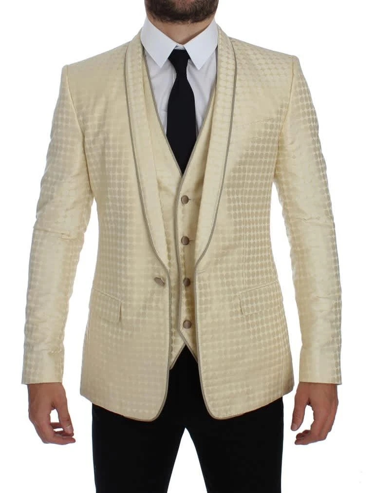 Dolce 
Gabbana Polka Dot Silk 2 Piece Men
s Blazer 5