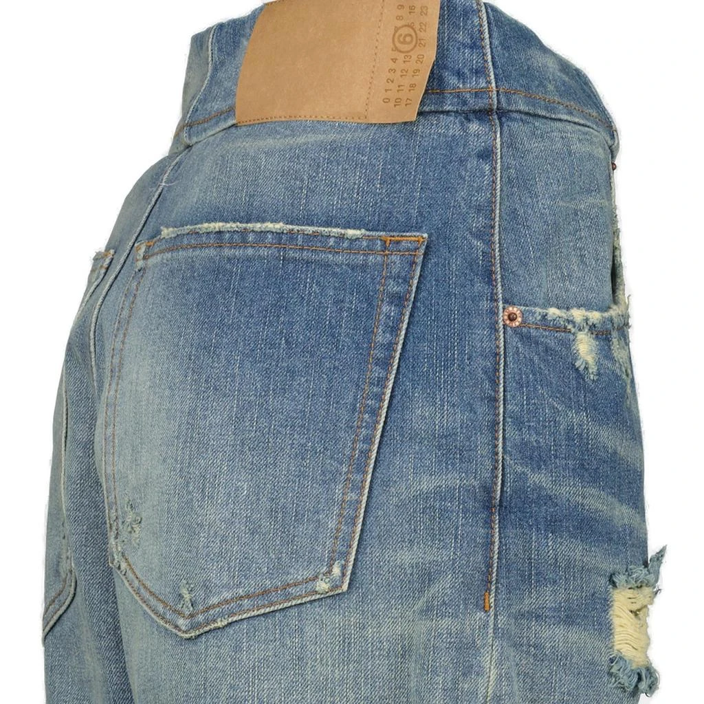 MM6 MM6 Maison Margiela Distressed Washed Denim Jeans 3