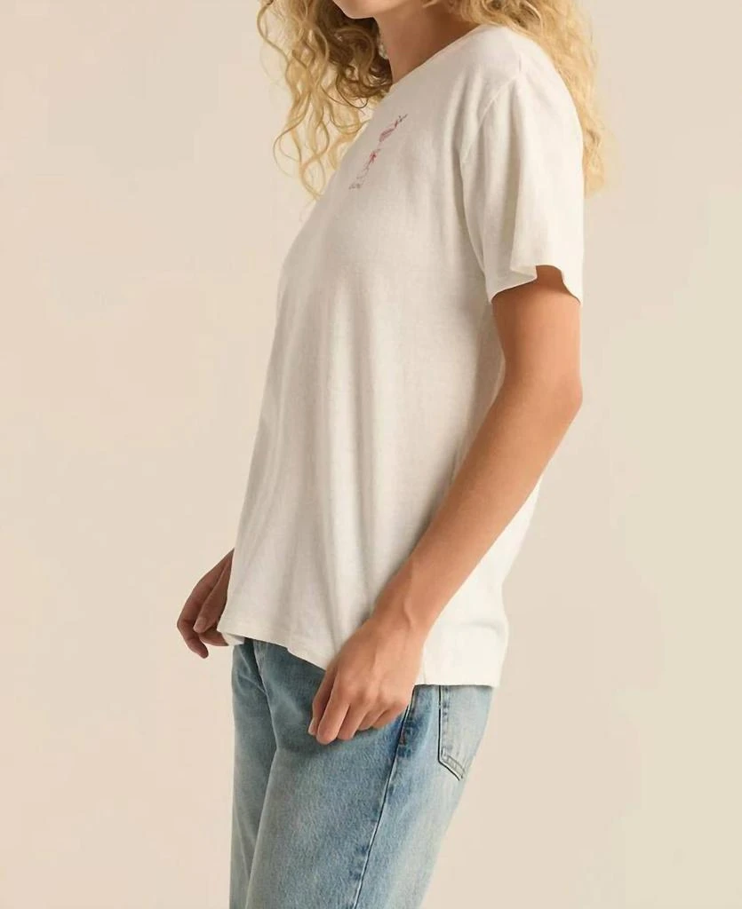 Z Supply Z Supply - COCKTAIL RELAXED EMBROIDERED TEE 3