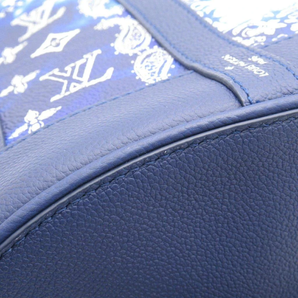 Louis Vuitton Louis Vuitton Randonne PM Coated Canvas Monogram Bandana Blue Shoulder Bag 9