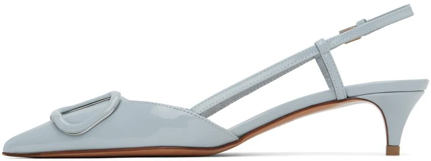 Valentino Blue VLogo 40mm Heels 3