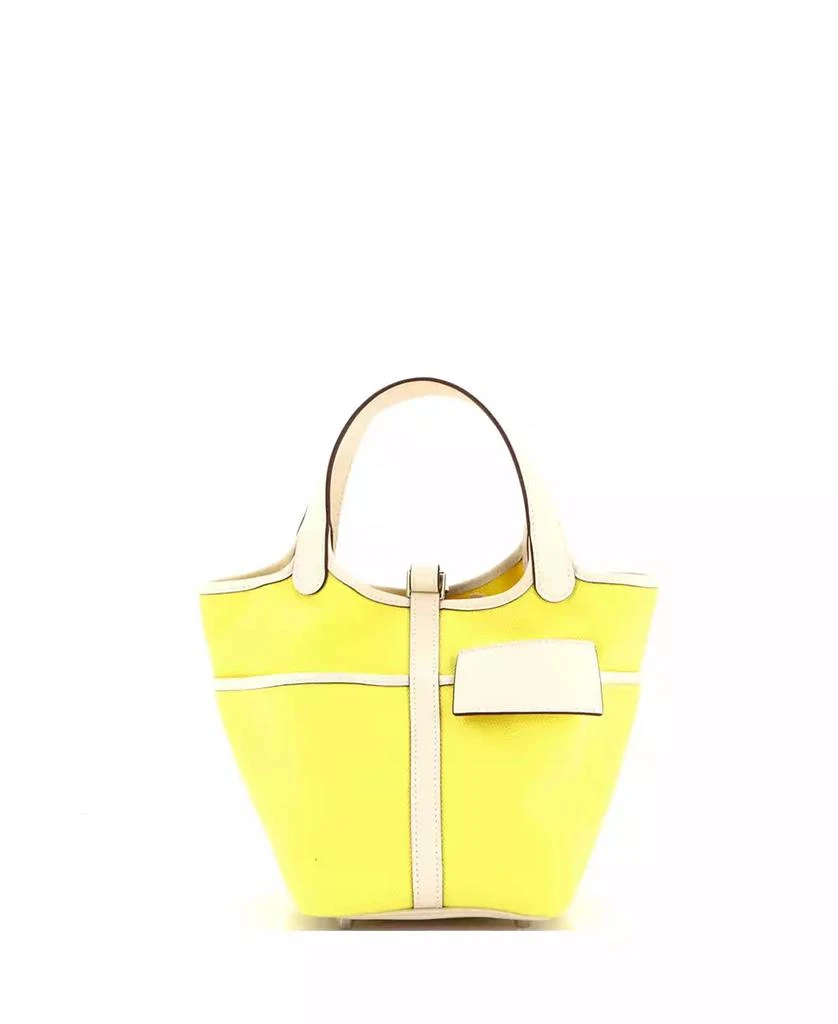 Pre-Owned HERMÉS PM Cargo Picotin Lock Bag Canvas and Swift 3