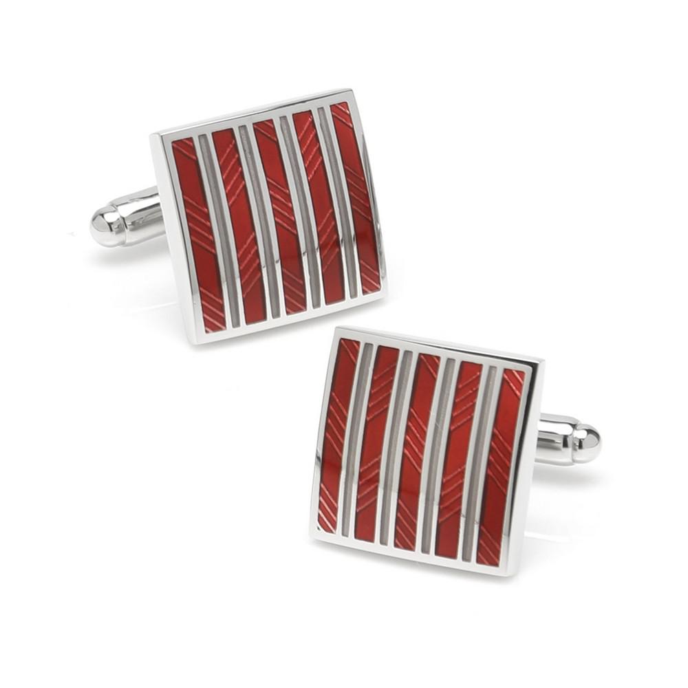 Ox & Bull Trading Co. Ox Bull & Trading Co Striped Square Cufflinks