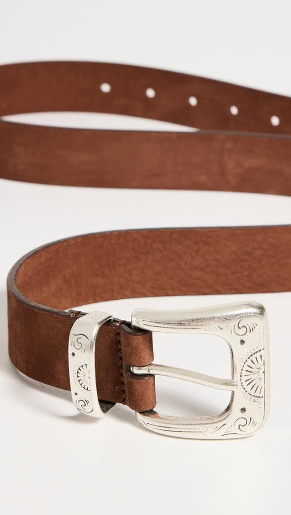 Andersons Narrow Casual Nubuk Western Belt 4