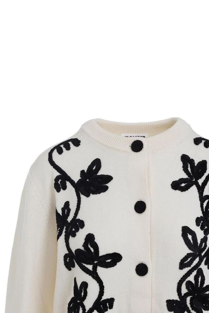 Jil Sander Jil Sander Floral Embroidered Cardigan 4