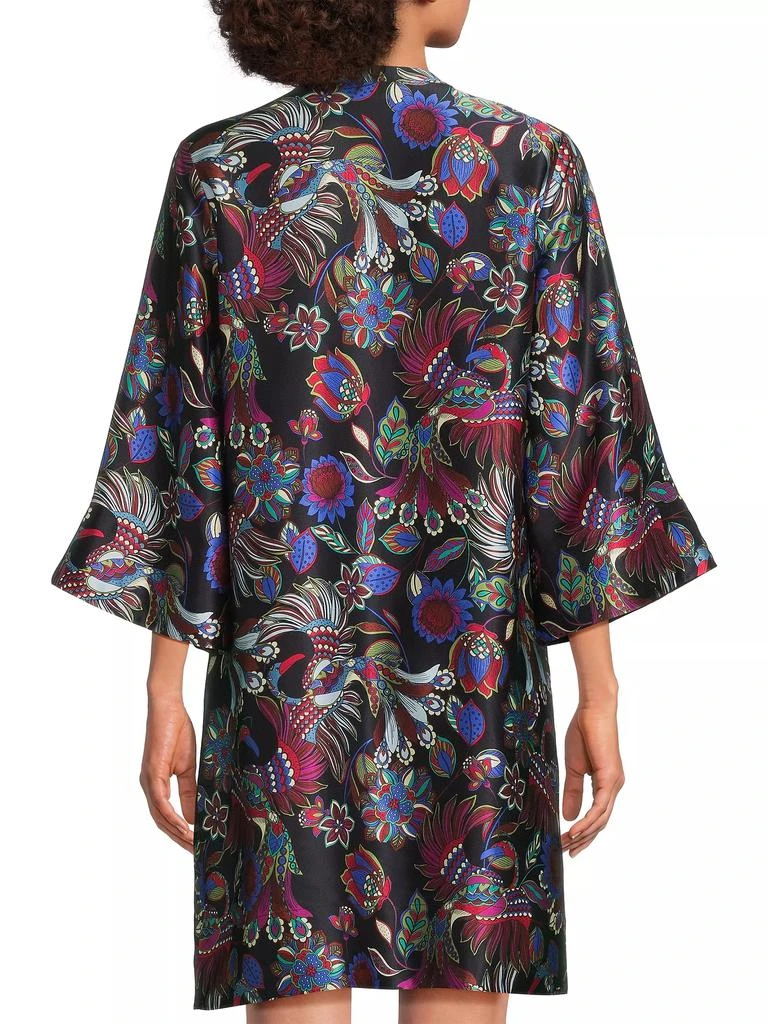 Johnny Was Avya Floral Silk Kimono-Style Dress 5