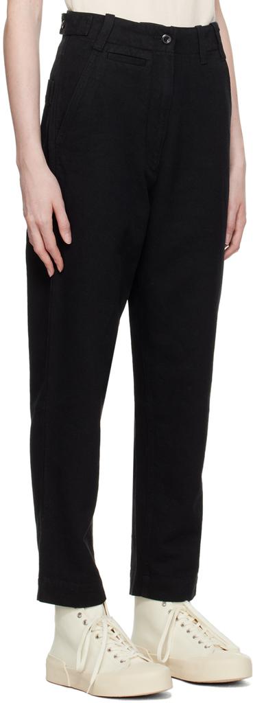 Margaret Howell Black Tapered Trousers