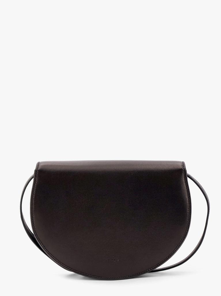 The Row Leather shoulder bag with engraved logo