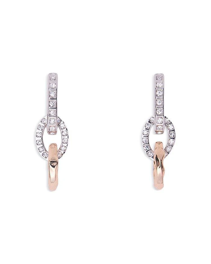 Maje Rhinestone Link Drop Earrings