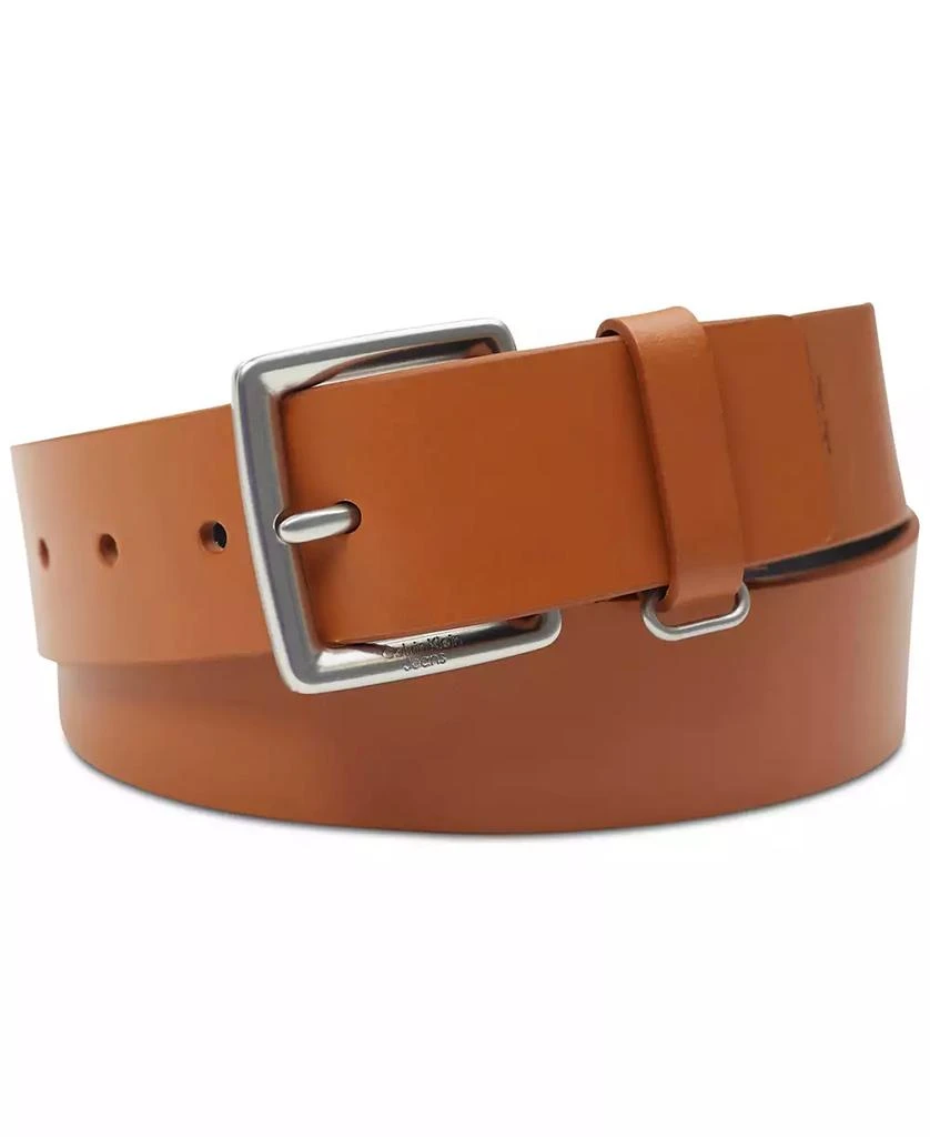 Calvin Klein Men's Leather Belt with Keeper Ring 7