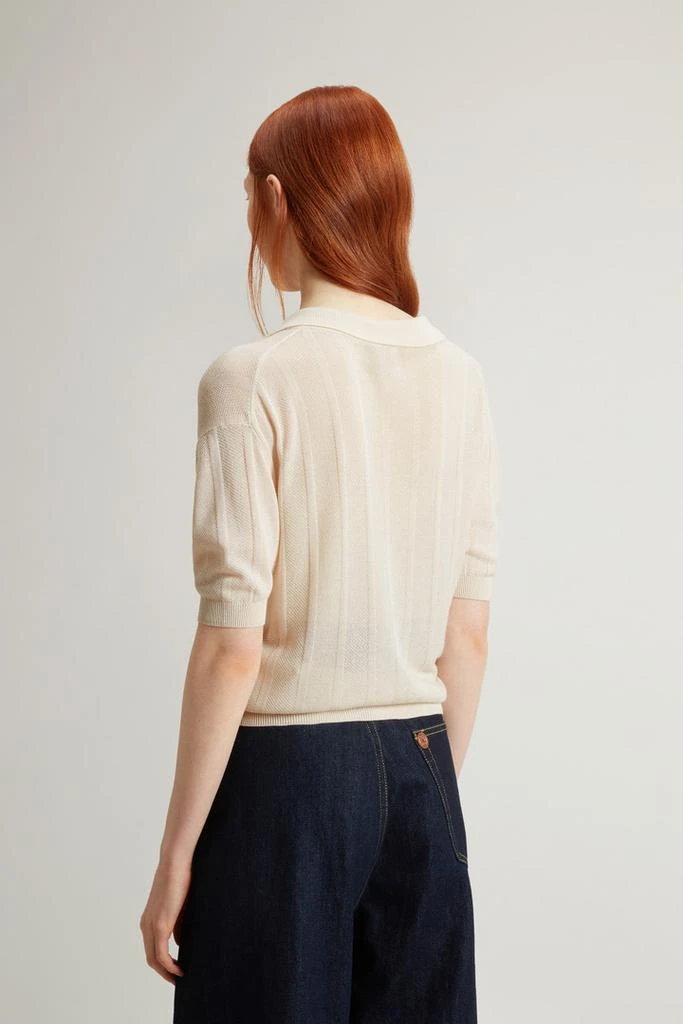 Woolrich Knit Polo Shirt - Women - White 3
