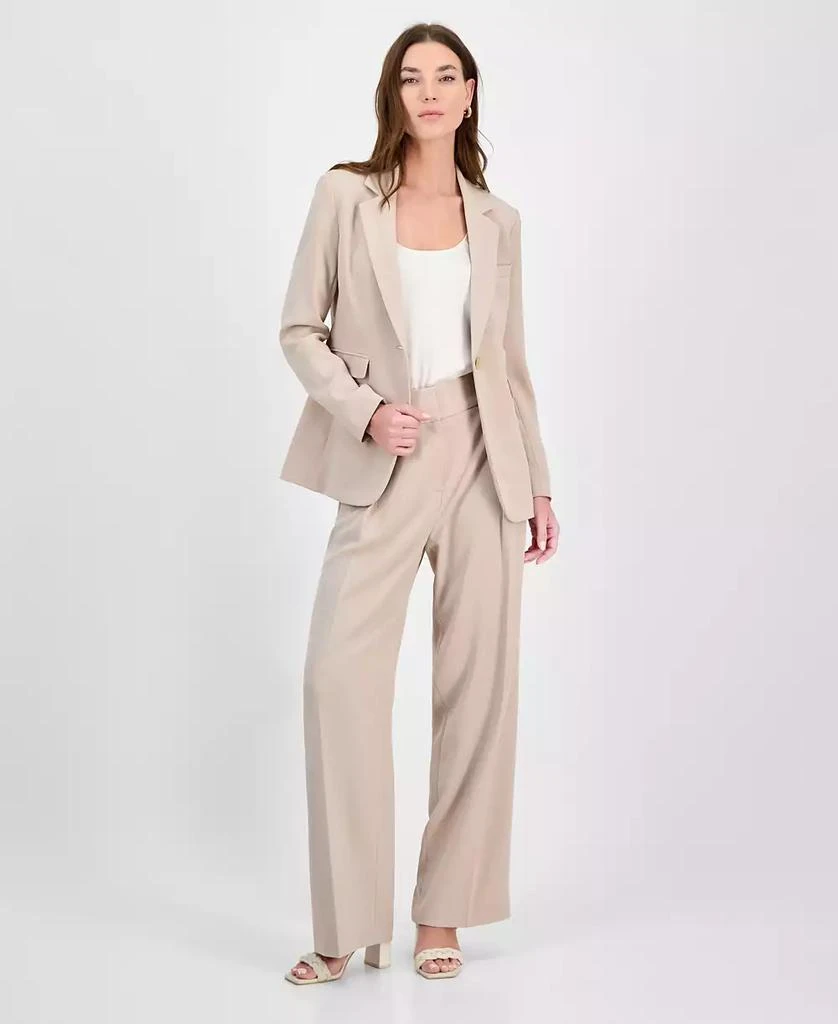 Bar III Women's Crepe One-Button Blazer, Exclusively at Macy's 2