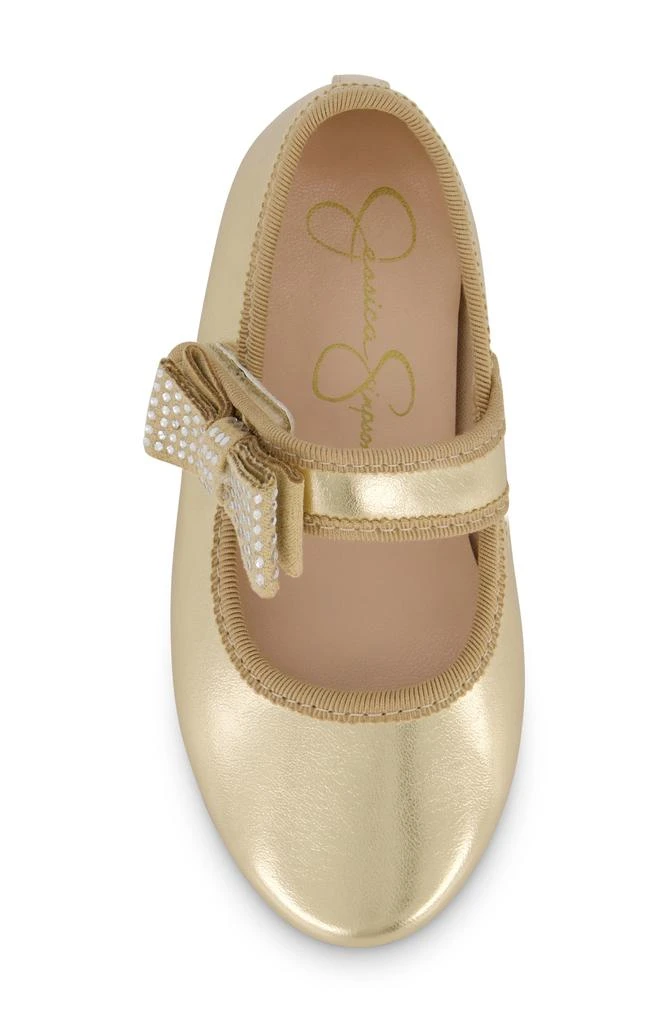 Jessica Simpson Kids' Amy Crystal Mary Jane Flat 5