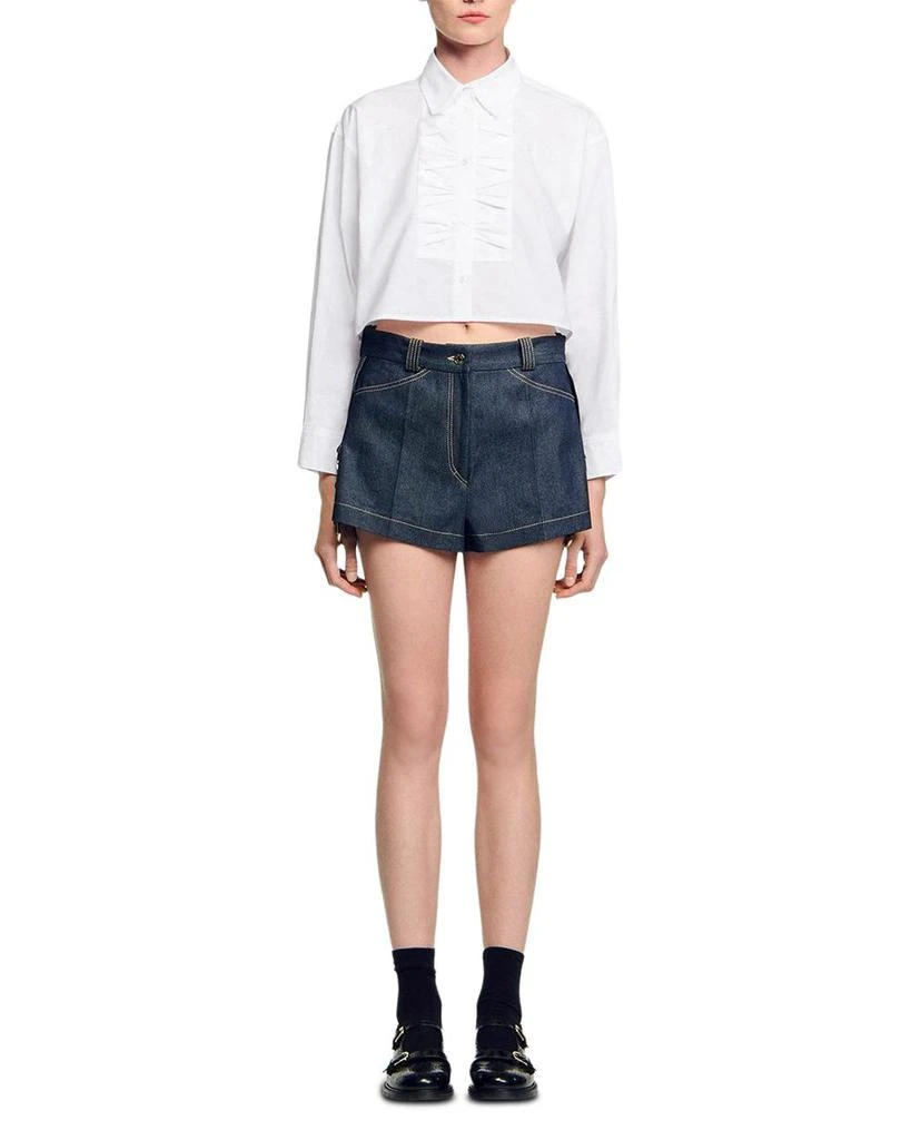 Sandro Denim Shorts 5