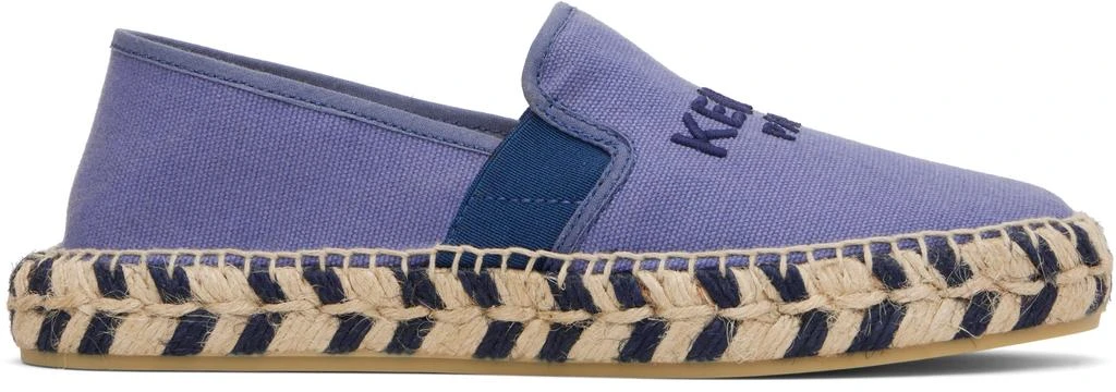 Kenzo Purple Canvas Espadrilles