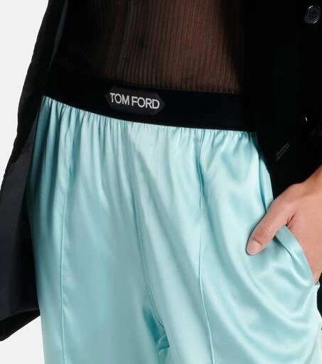 Tom Ford Silk-blend satin pajama pants 4