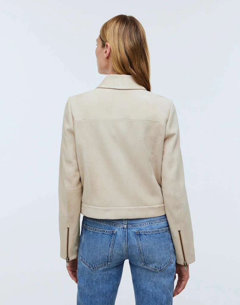 Madewell Shrunken Zip-Front Jacket in Suede 4