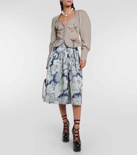 【Vivienne Westwood】Gexi Spencer ウール混ジャケット Vivienne Westwood Gexi Spencer wool-blend jacket 48