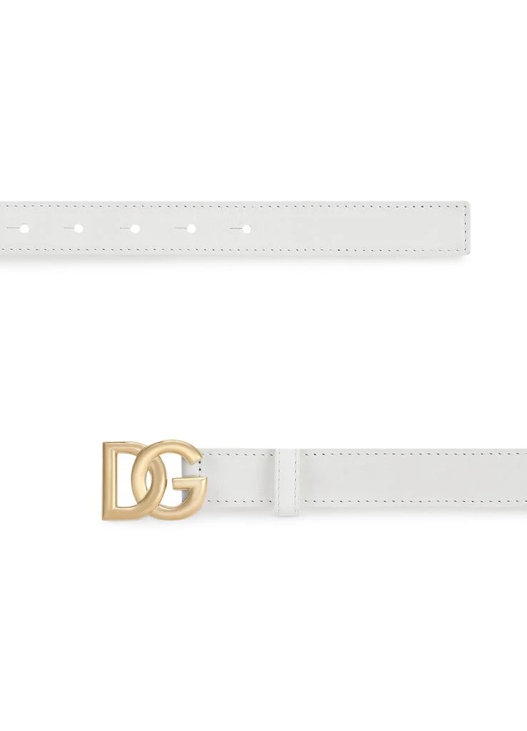 Dolce & Gabbana Calfskin belt with DG logo 6