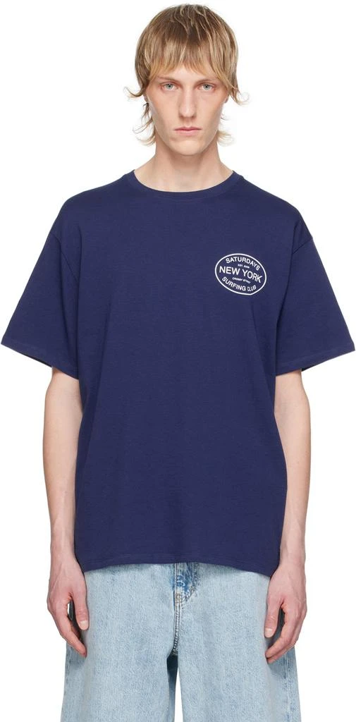 Saturdays NYC Navy Surfing Club Standard T-Shirt 1
