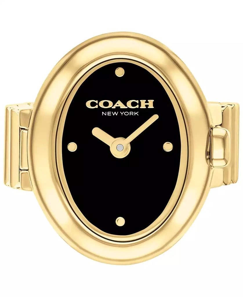 Coach Women's Sammy Gold Tone Stainless Steel Ring Watch, 18mm