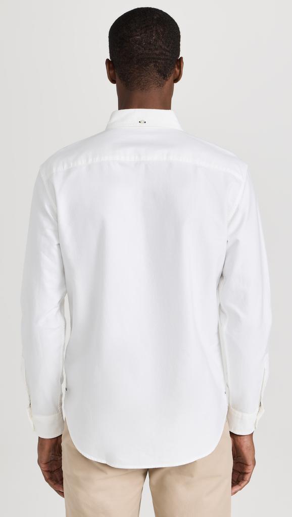 Club Monaco Long Sleeve Solid Oxford Shirt