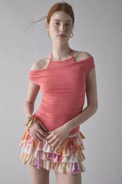 Urban Outfitters UO Marni Short Sleeve Layered Twofer Crop Top 1