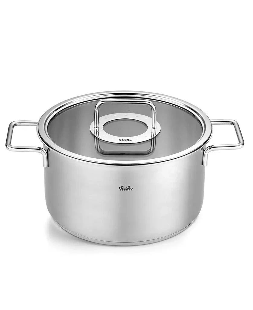 Fissler Pure Collection Stainless Steel 6.7 Quart Stock Pot with Glass Lid 2