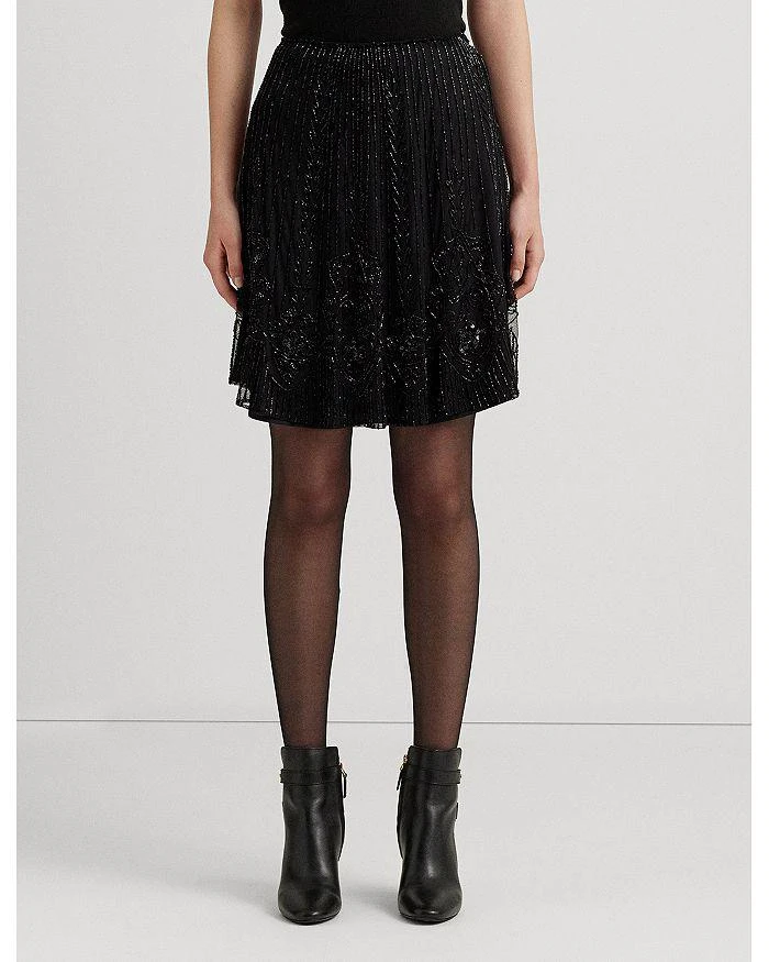 Ralph Lauren Beaded A Line Mini Skirt 4