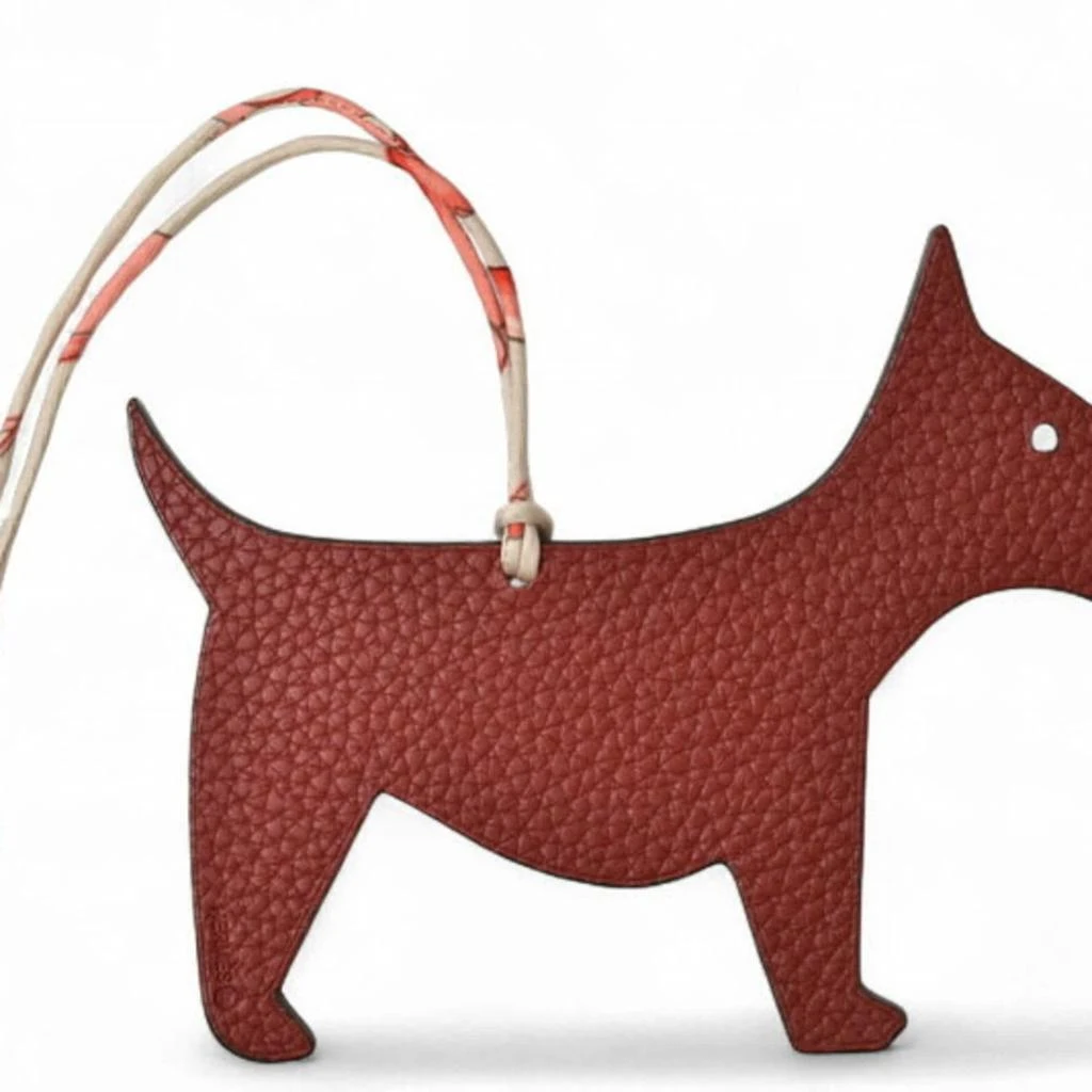 Hermes pink Leather Handbag Charm (Pre-Owned) 2