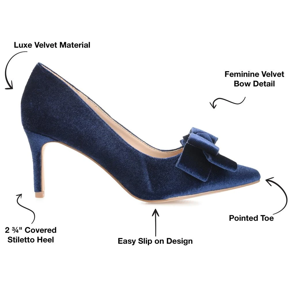 Journee Collection Collection Women's Crystol Wide Width Pump 5